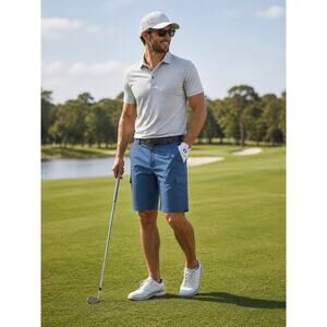 Orvis Men’s Blue Cargo Shorts Size 40 Performance Hiking Lightweight Golf